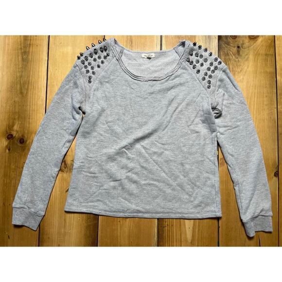 Urban Outfitters Silence & Noise Sweatshirt Size M Spikes Stud French Terry - Picture 1 of 10